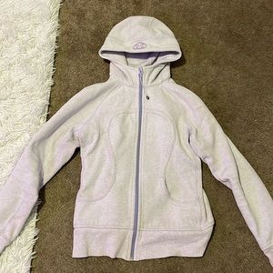 Purple lululemon full zip scuba